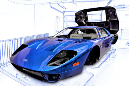 Ford GT 40 Body-Product Photography