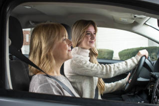 Mom & Daughter Driving