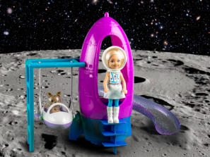 Little Barbie on Moon