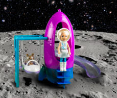 Little Barbie on Moon