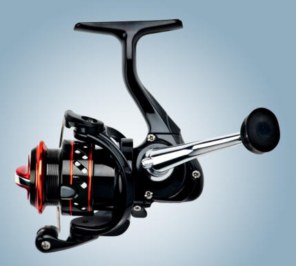 Black Ice Fishing Reel-Product Photography