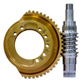 Brass and Steel Wormgear-Industrial Product Photography